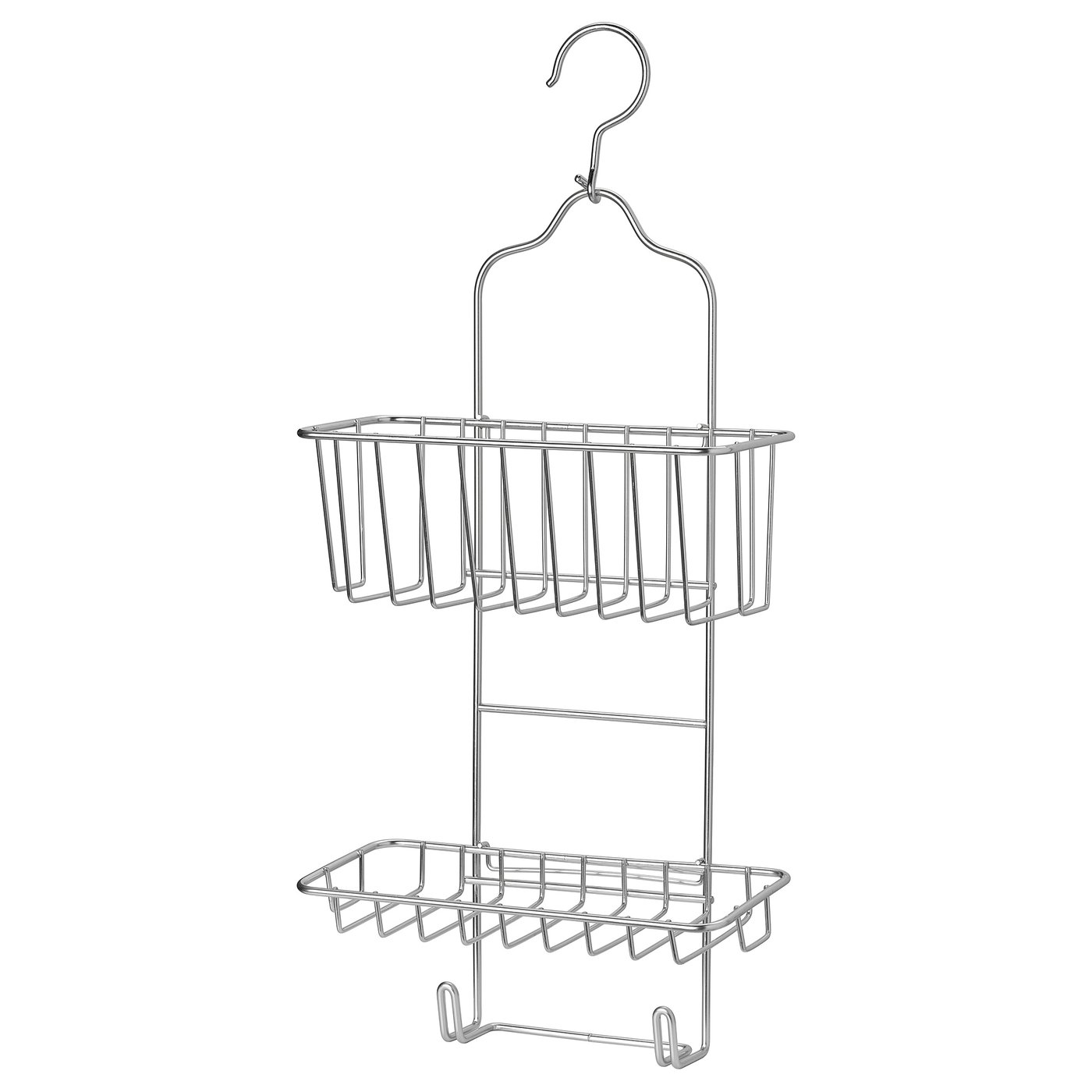 Krokfjorden Shower Hanger, Two Tiers - Zinc Plated 24x53 Cm