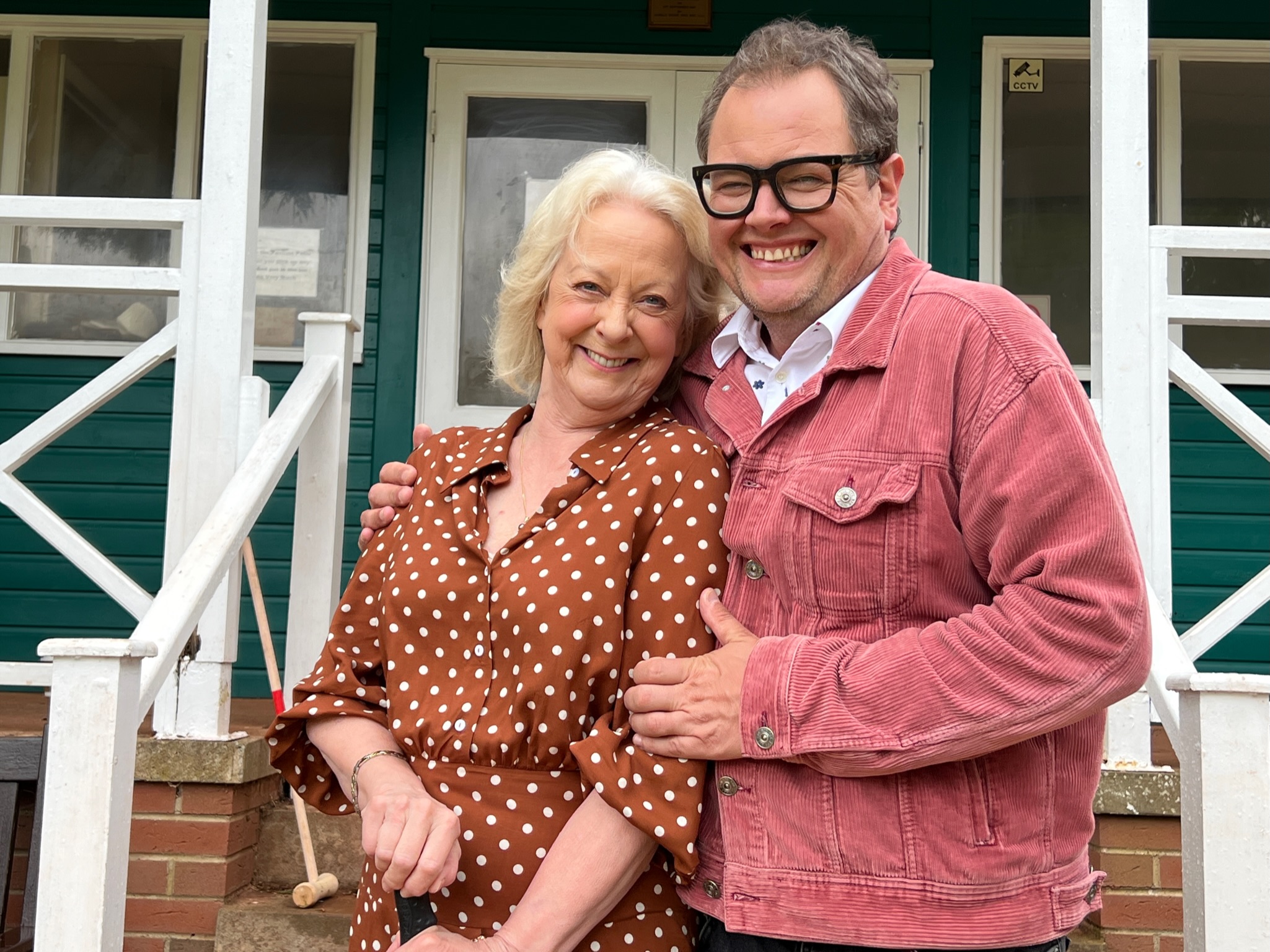 TV tonight Agatha Christie fans Susie Blake and Alan Carr.