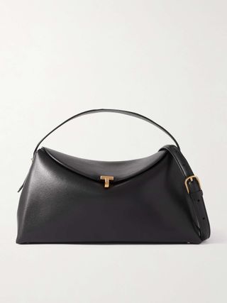 T-Lock Leather Shoulder Bag