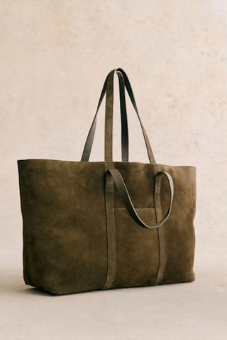  Sézane Khaki Gabin Maxi Bag