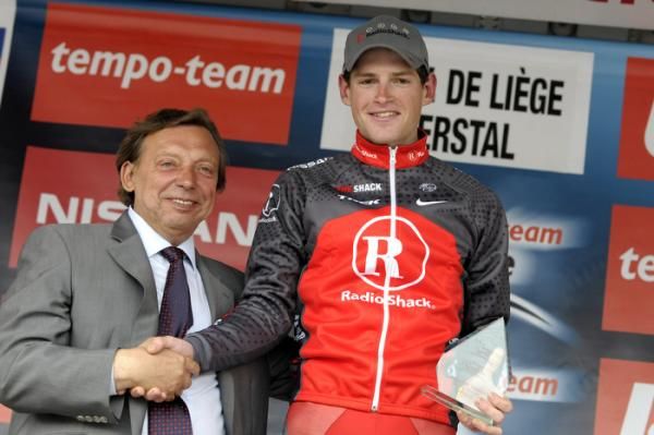 Ben Hermans (Team Radioshack) on the podium