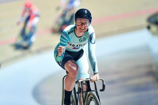 Katie Archibald wins women's Scratch race at round 2 of UCI Track Champions League