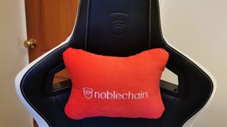 Epic Series real leather chair from Noblechairs headrest
