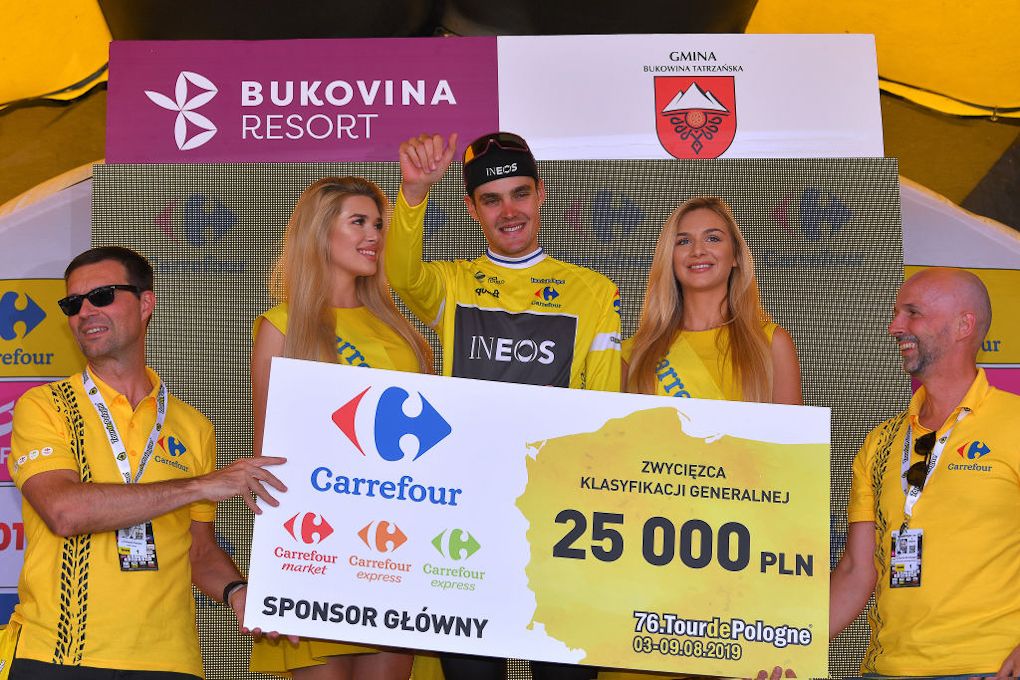 Pavel Sivakov on the final Tour de Pologne podium