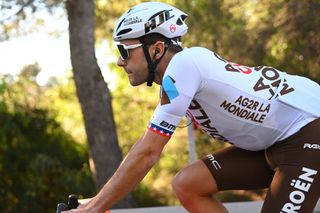 ALTEA SPAIN JANUARY 11 Larry Warbasse of The United States during the AG2R Citroen Team Training Camp on January 11 2023 in Altea Spain Photo by Luc ClaessenGetty Images