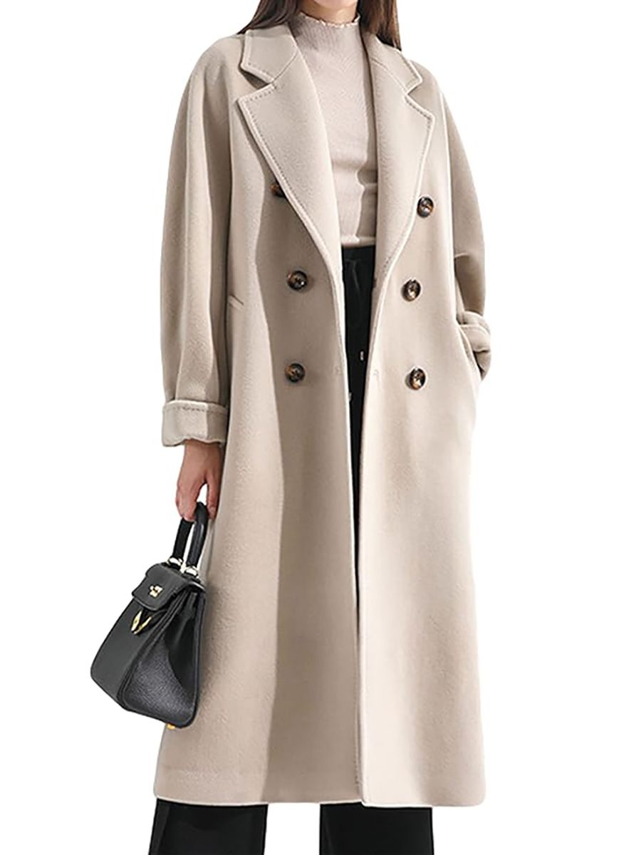 Himosyber, Wool Blend Pea Coat