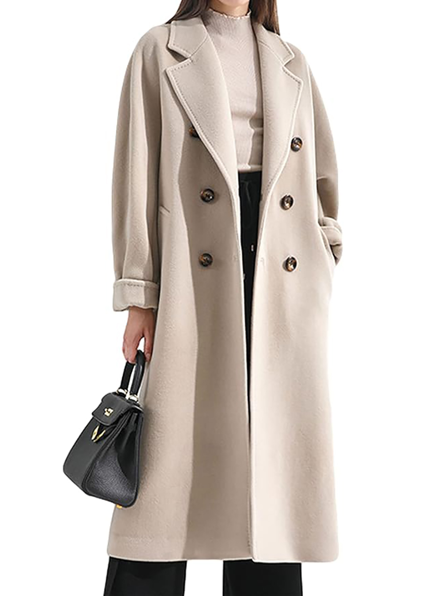 Himosyber, Wool Blend Pea Coat