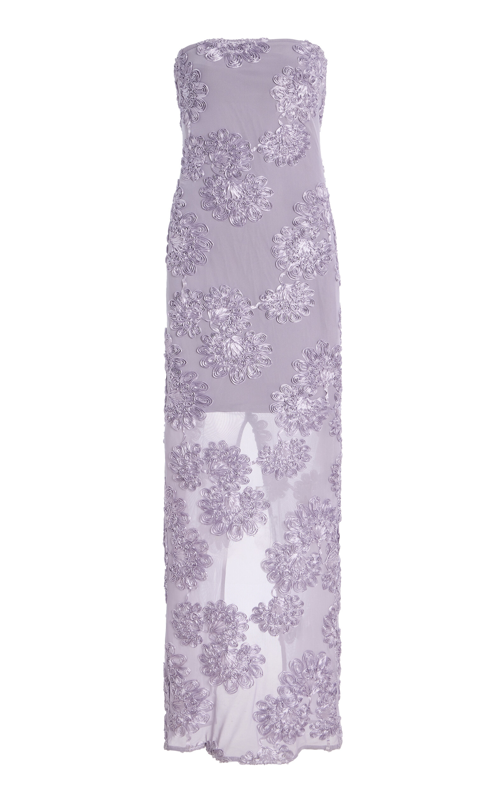 3d Mesh Maxi Dress