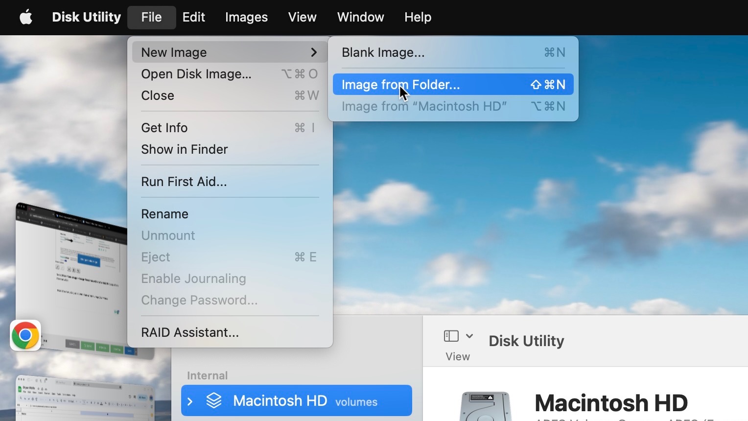 Image from Folder on macOS
