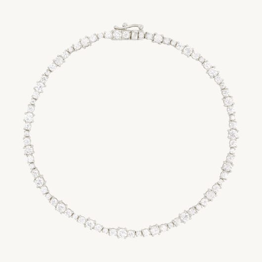 Ondine Diamond Tennis Bracelet, 14k White Gold, 5.5"