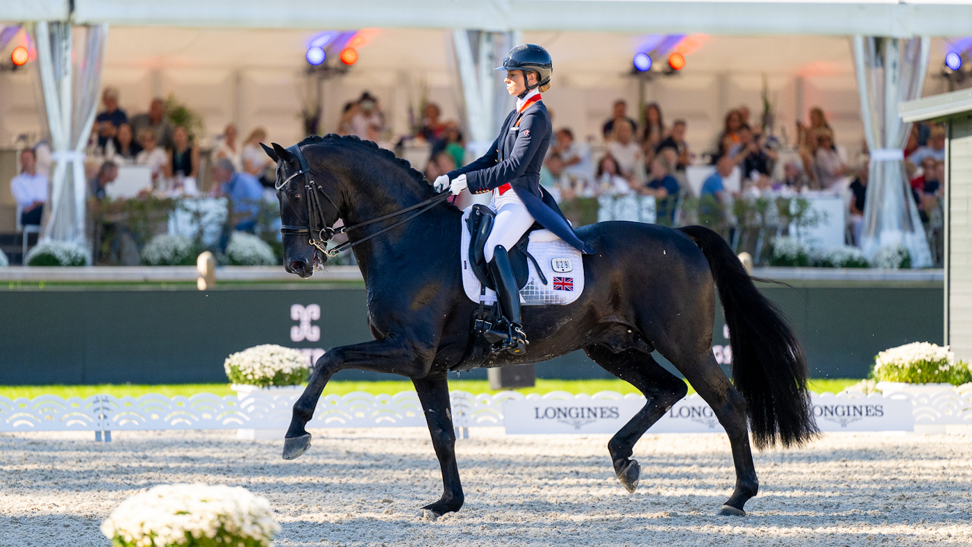 Lottie Fry and Glamourdale at the European Dressage Championships