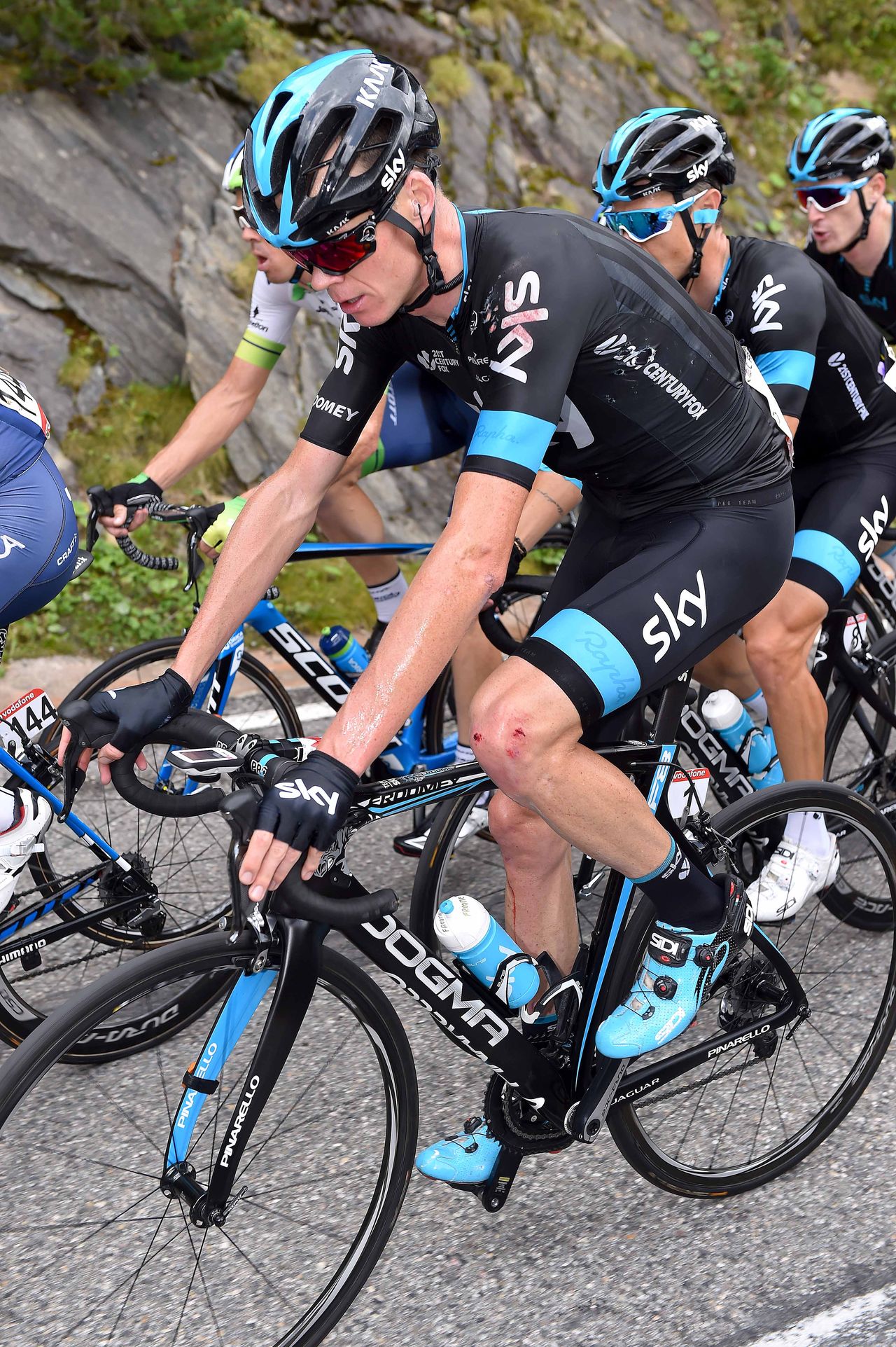 Chris Froome (Sky) on a bad day