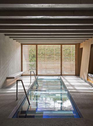 A chlorine-free indoor pool