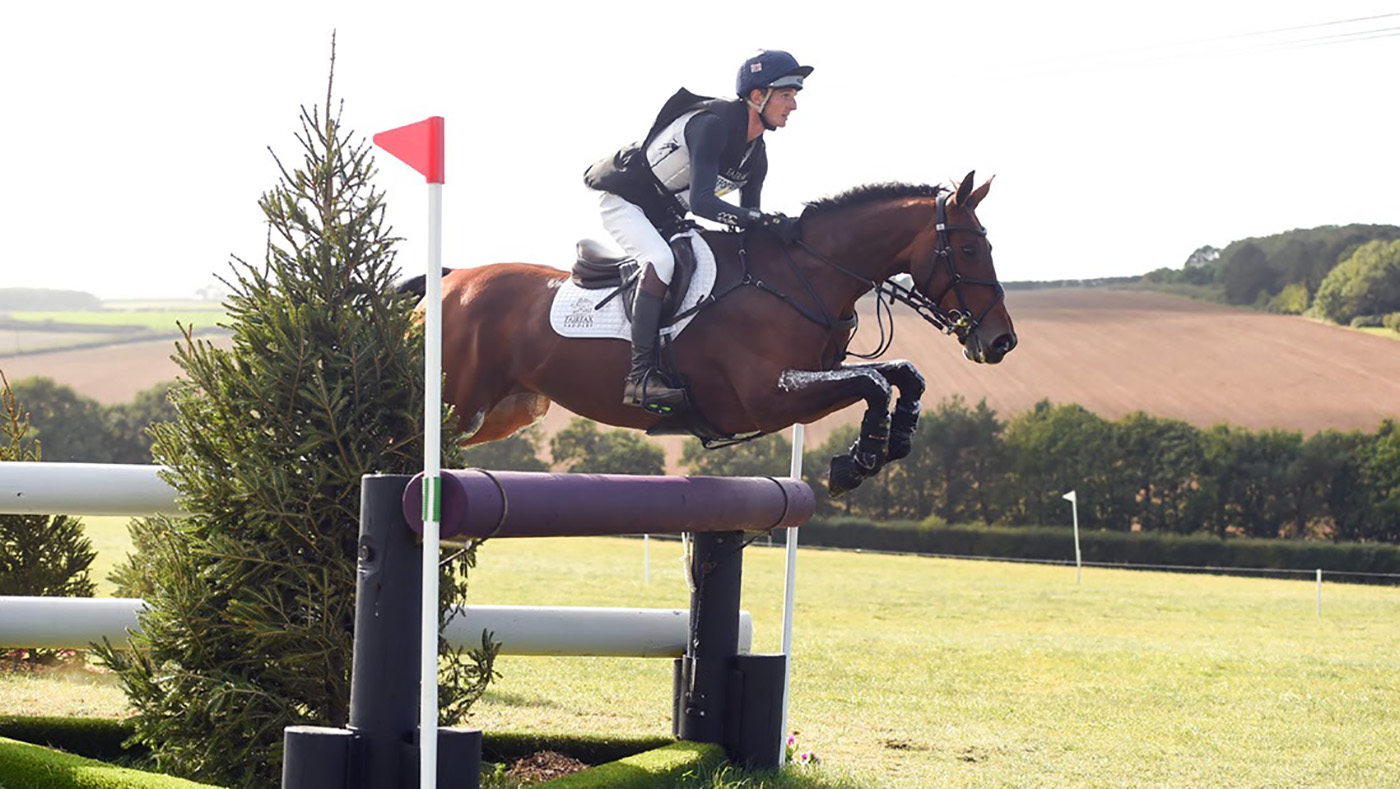 Tom Jackson riding Billy Cuckoo at Burnham Market 2020.