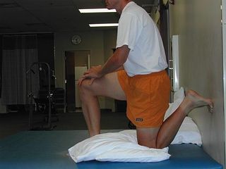 Stretching the hip flexor