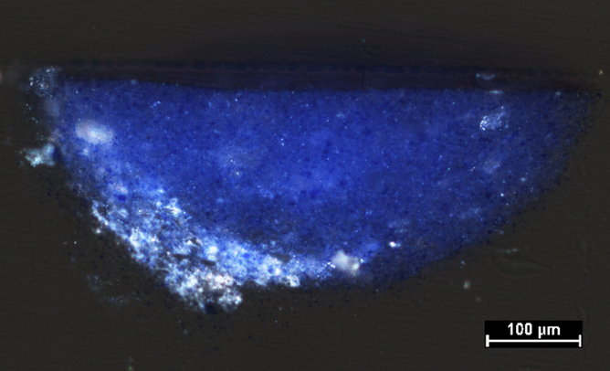 The sample of plastic given to the author for analysis.