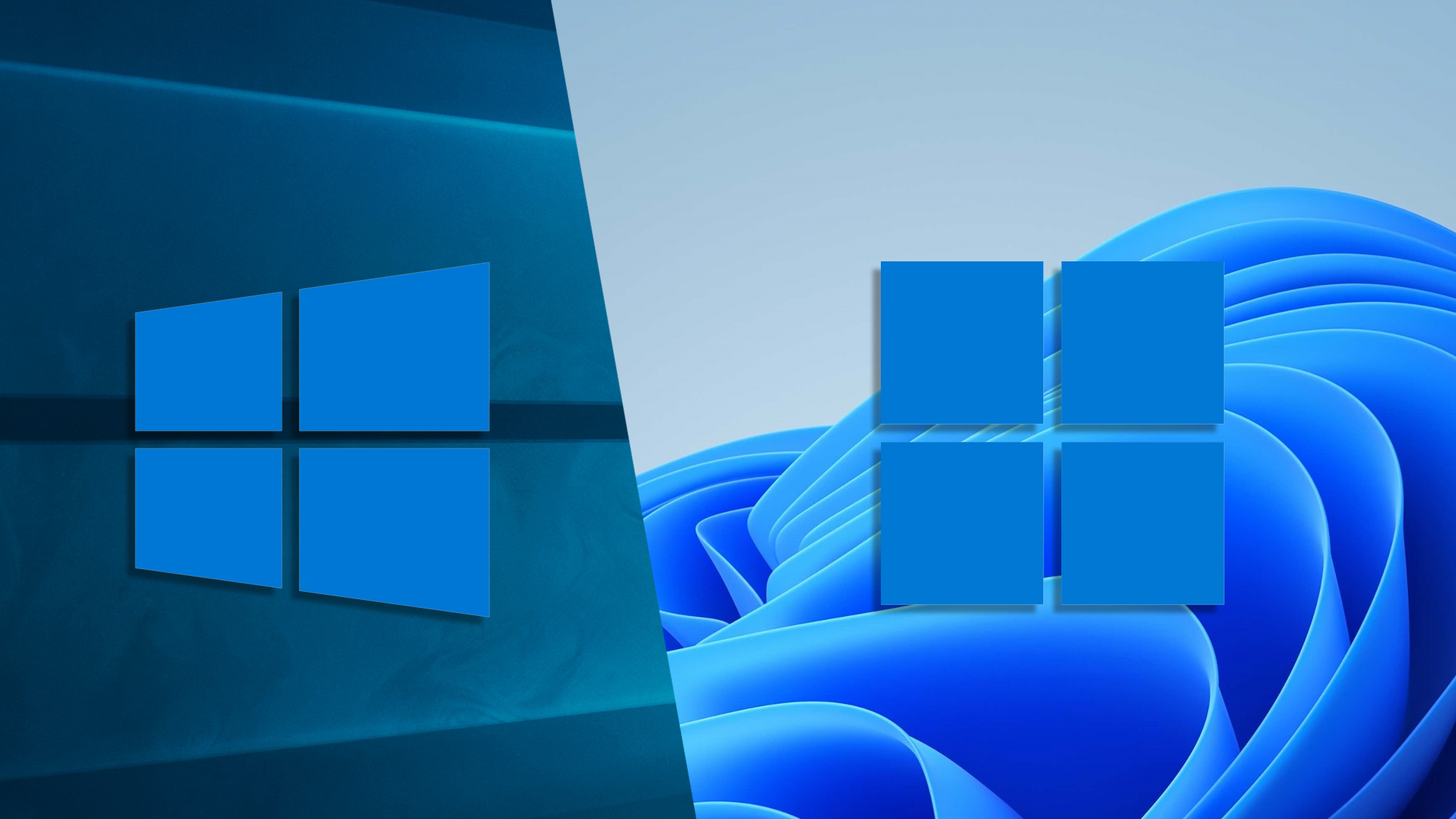 Windows 10 logo vs Windows 11 logo