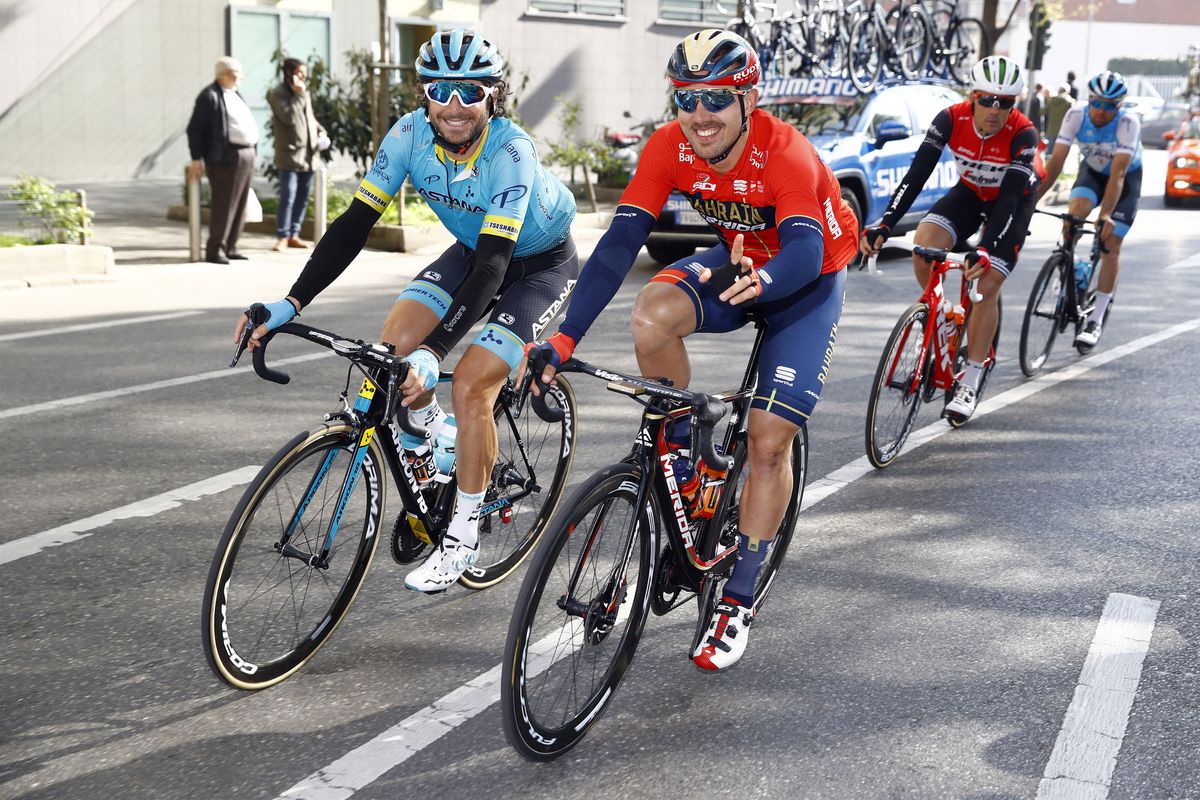 A happy Sonny Colbrelli at the start