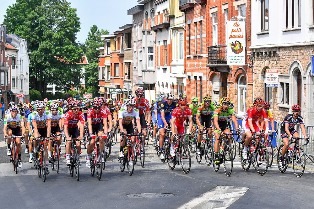 Riders come in after the stage was canceled