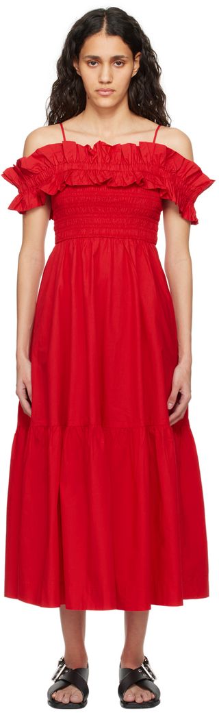 Red Midi dress