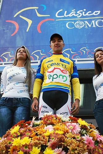 Juan Pablo Suarez (Equipo Une) was the overall leader after stage one.