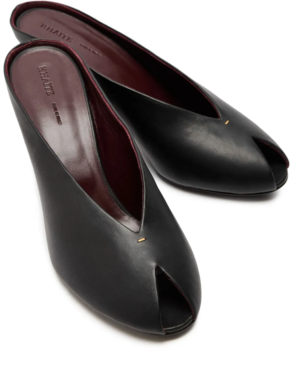 Khaite 75 Cloak Peep-Toe Sandals | 36