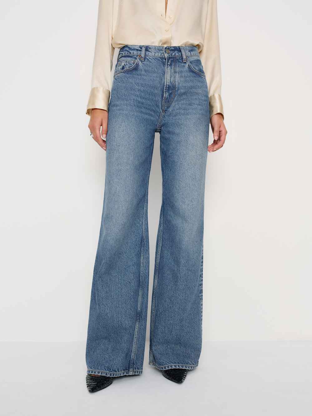 Cary High Rise Slouchy Wide Leg Jeans