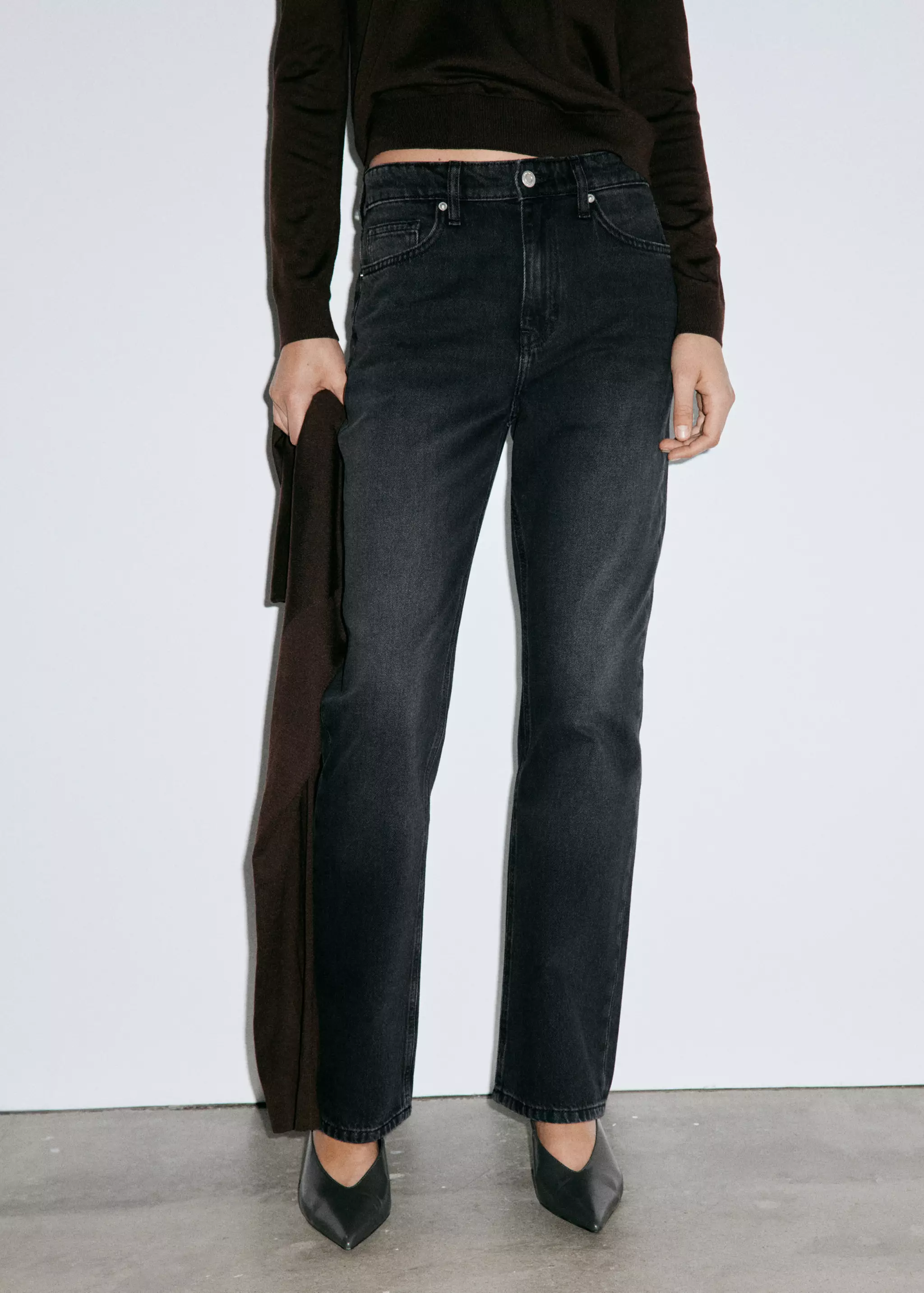 Matilda High-Rise Straight Jeans - Women | Mango United Kingdom