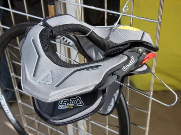 Leatt says its DBX Comp II is a bicycle-specific design so riders no longer have to lug around more cumbersome units intended for motorsports use.