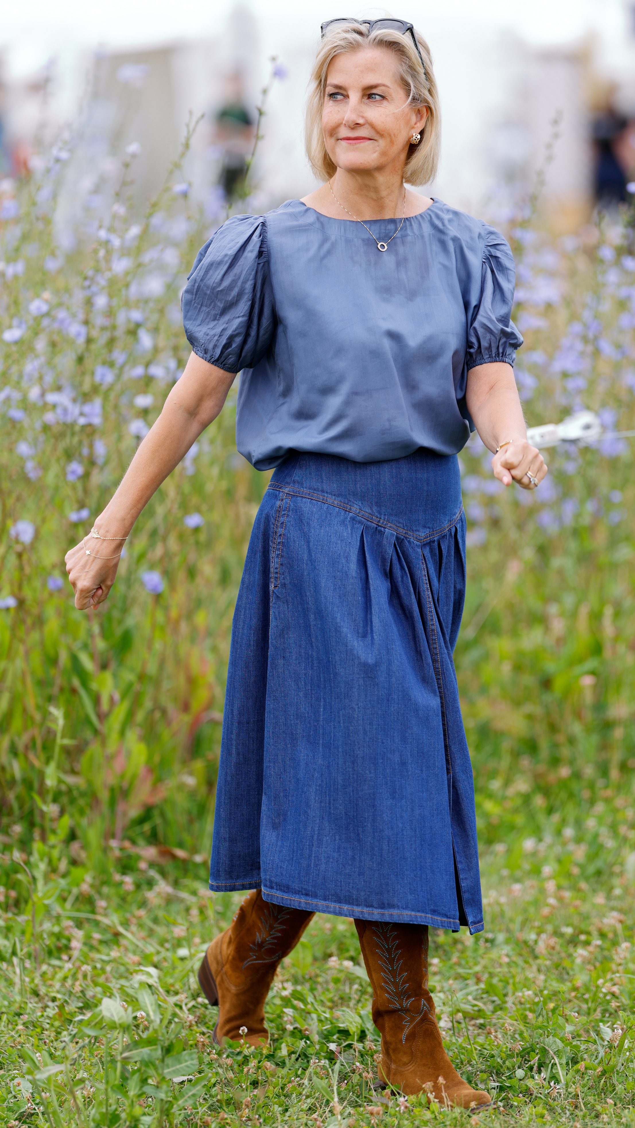 Sophie, Duchess of Edinburgh visits the Groundswell Regenerative Agriculture Festival at Lannock Farm, Weston on July 1, 2026 in Hitchin