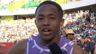 Quincy Wilson speaks to NBC after setting U18 World Record