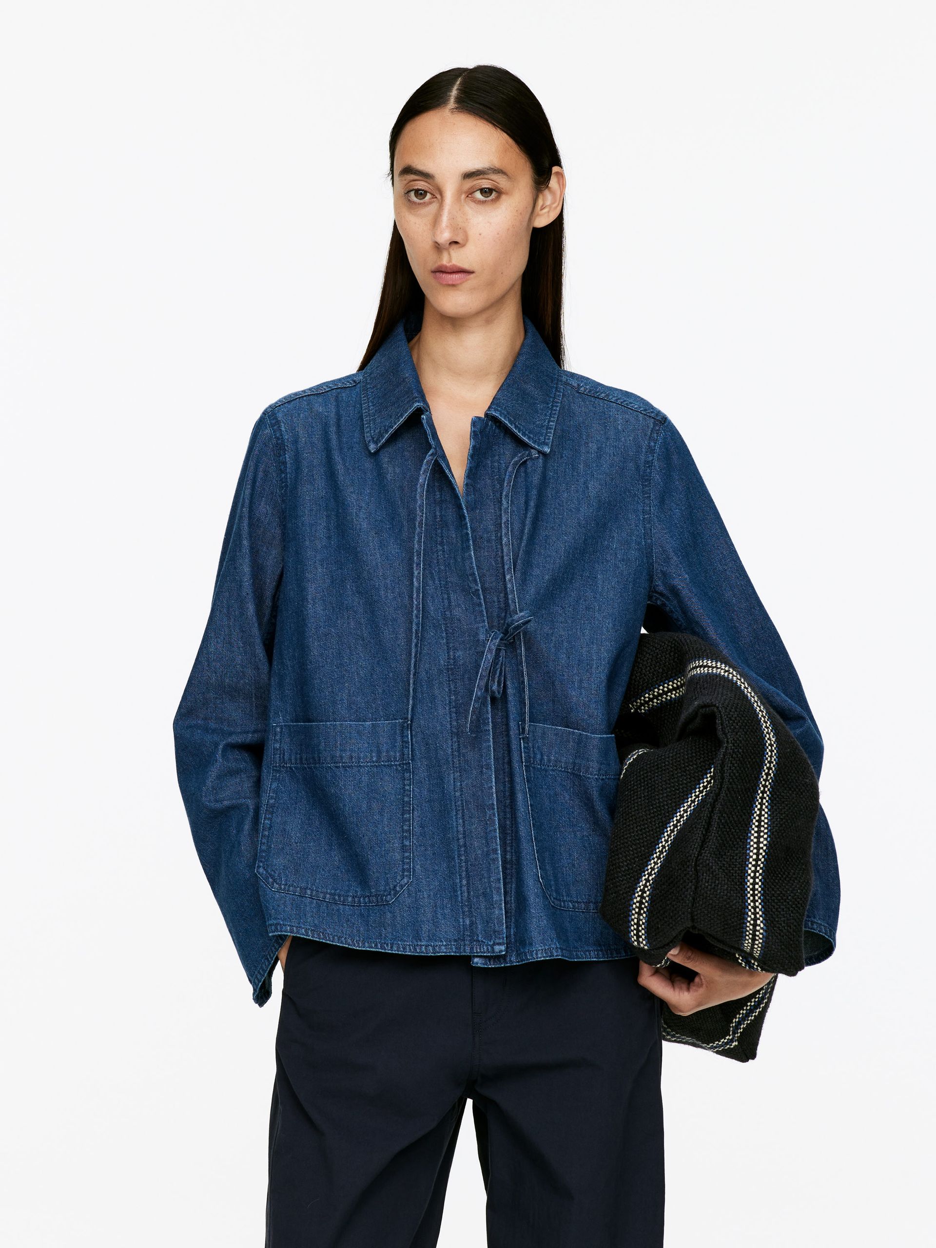 Denim Overshirt – Dark Blue – Women – Arket Gb