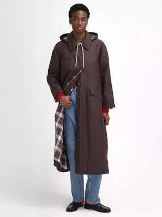 Barbour the Edit by Alexa Natalie Waterproof Trench Coat, Brown