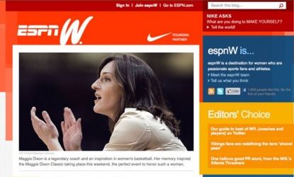 For now, espnW is an online venture, but it will reportedly expand into television.