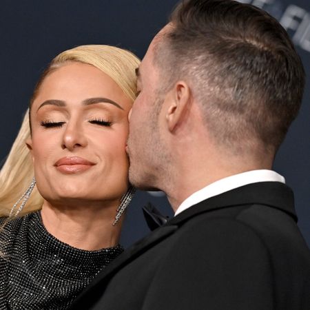 Paris Hilton and Carter Reum attend the 11th Annual LACMA Art + Film Gala at Los Angeles County Museum of Art on November 05, 2022 in Los Angeles, California