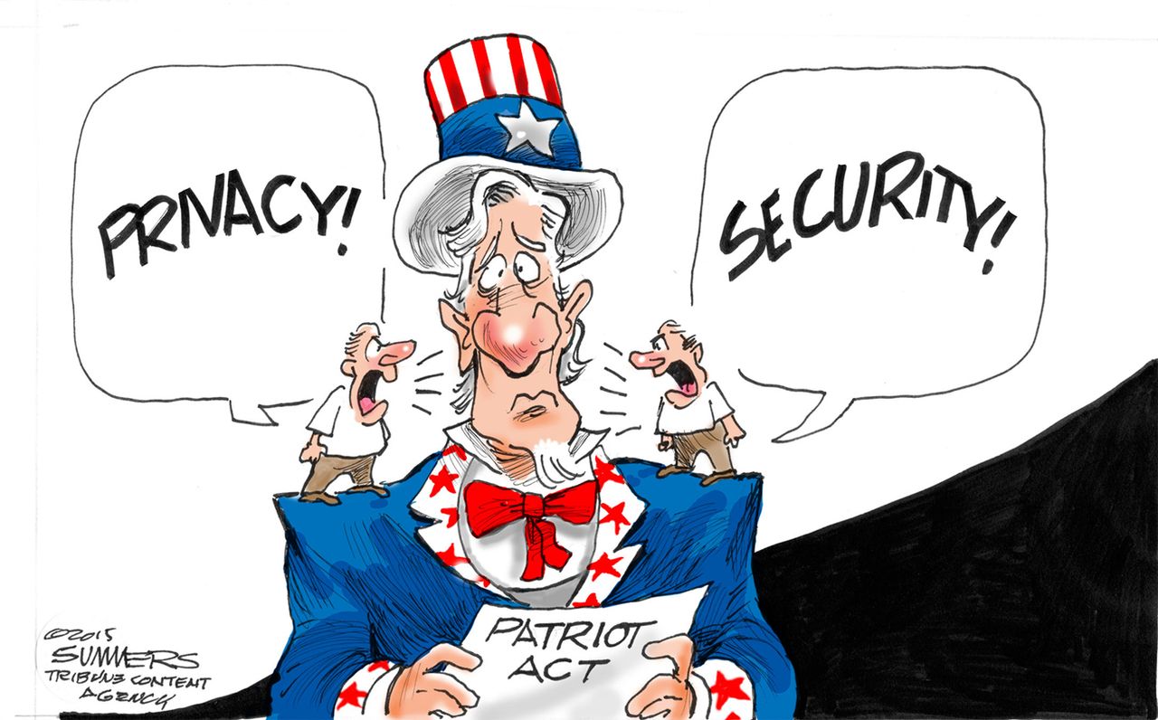 Political cartoon U.S. Patriot Act