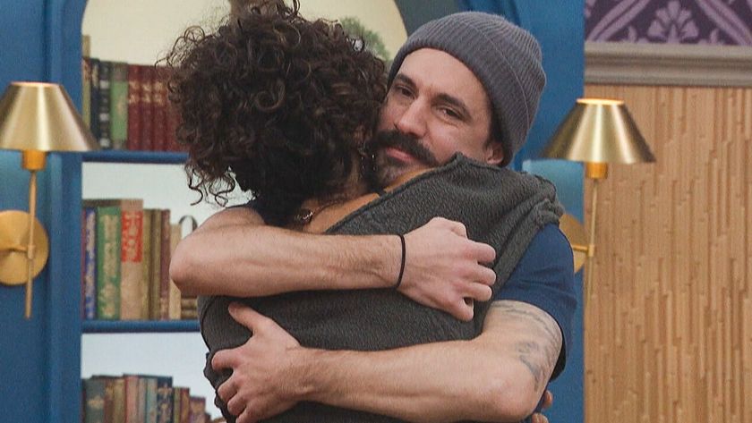 Vince and Morgan in the Big Brother house