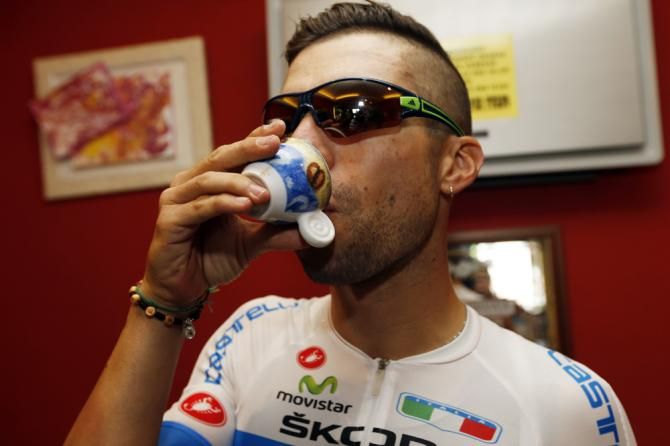 Giovanni Visconti (Movistar) has recovered from his crash in the Tour of Britain