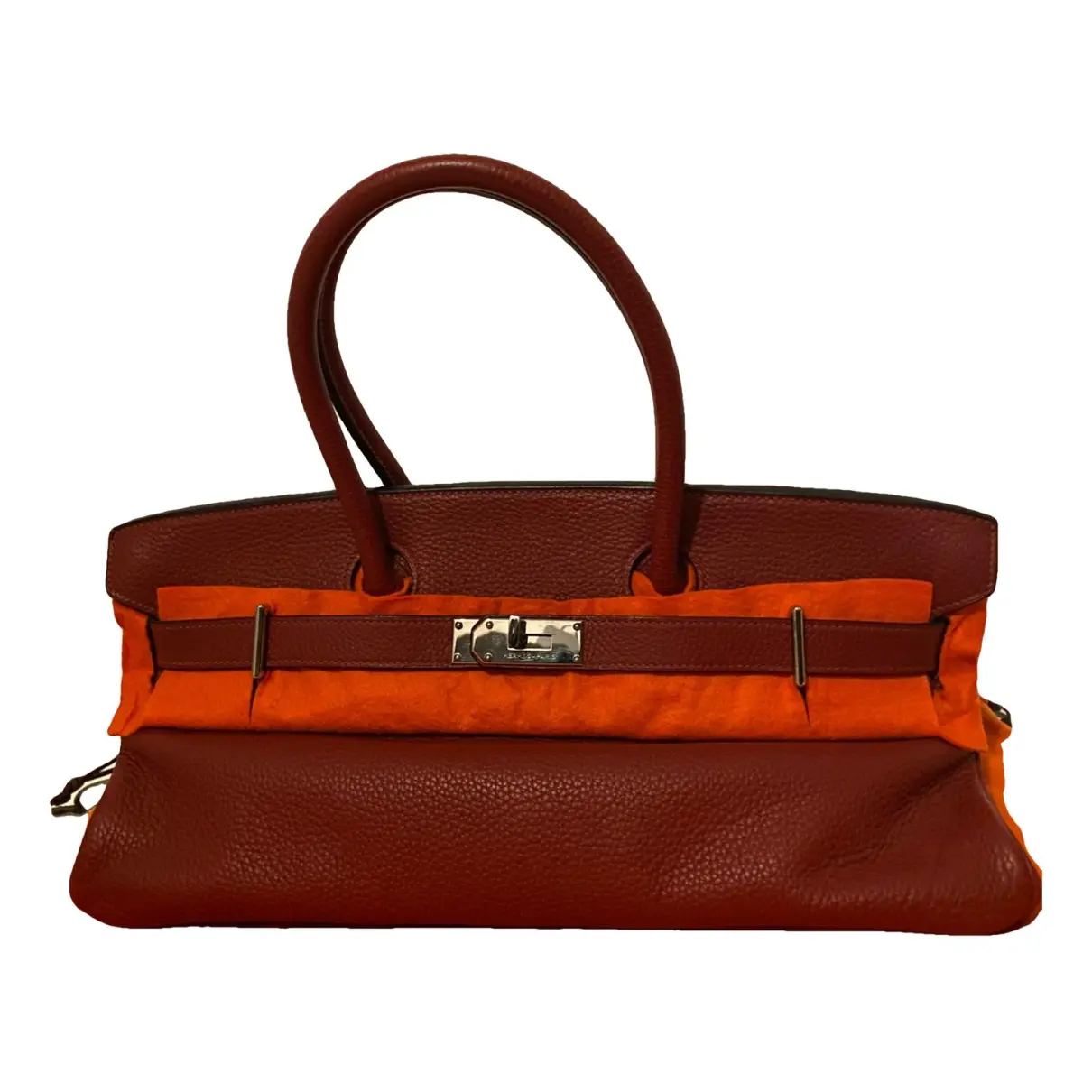 Birkin Shoulder Leather Handbag