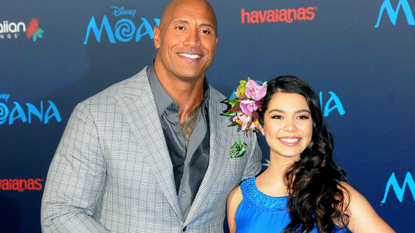 Actors Actor Dwayne Johnson and Aulil Cravalho attend AFI FEST 2016 Presented By Audi - Premiere of Disney's 'Moana' at the El Capitan Theatre on November 14, 2016 in Hollywood, California