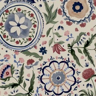 Joules Festival Flower Wallpaper