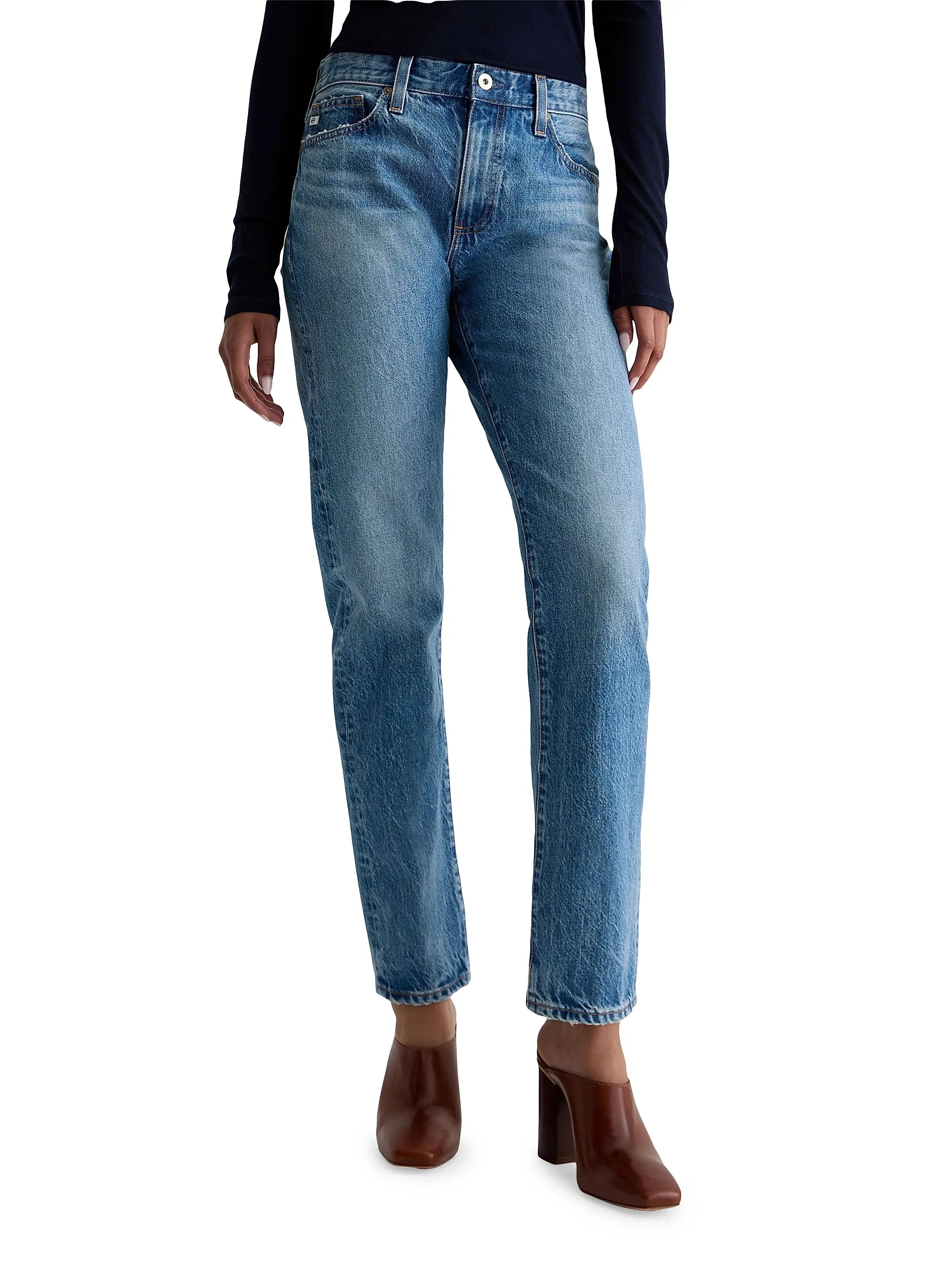 AG, The Boyfriend Straight-Leg Jeans