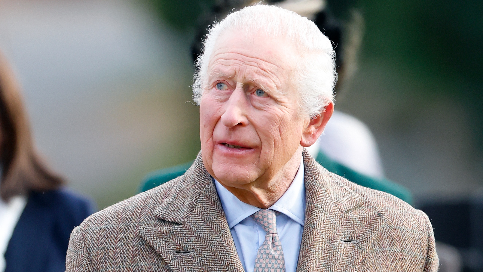 King Charles III attends the Sunday service at the Church of St Mary the Virgin, close to the Sandringham Estate on January 26, 2025