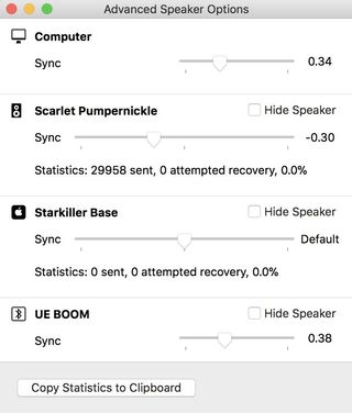 Syncing speakers with Airfoil on Mac