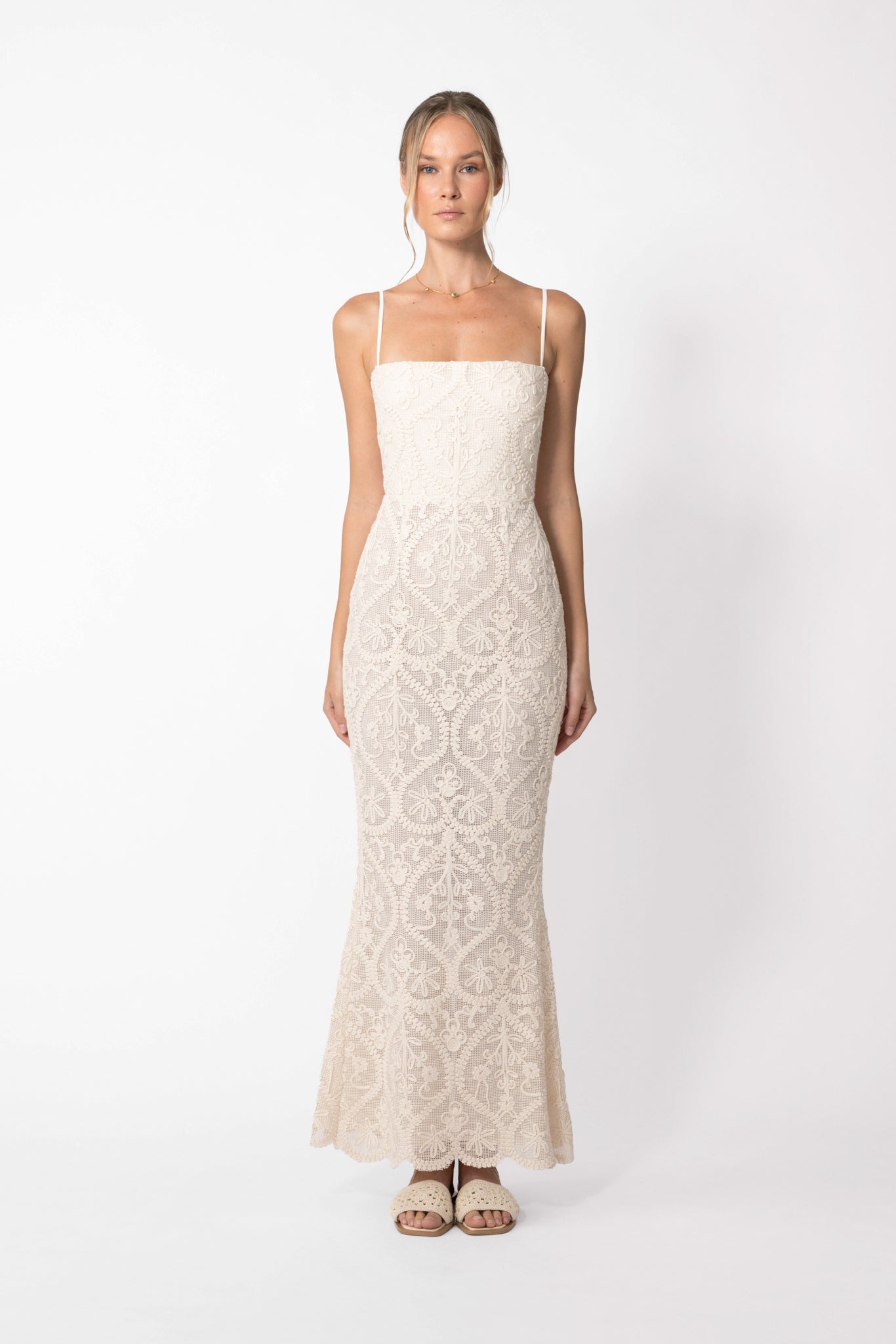 Amare Crochet Dress - Vanilla Cream / 00
