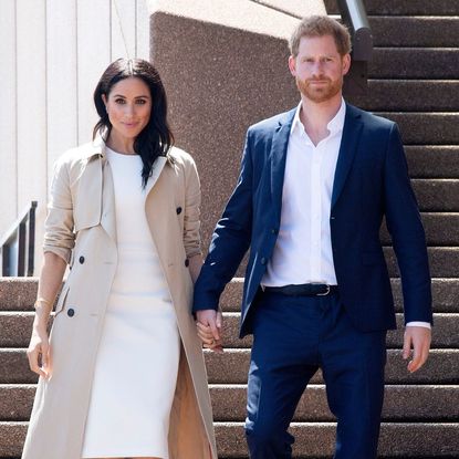 Prince Harry and Meghan Markle on a royal tour of Australia