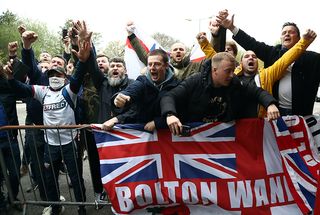 Bolton fans at Crawley