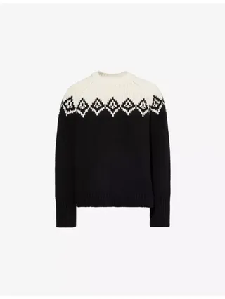 Fair Isle Round-Neck Wool and Cashmere-Blend Jumper