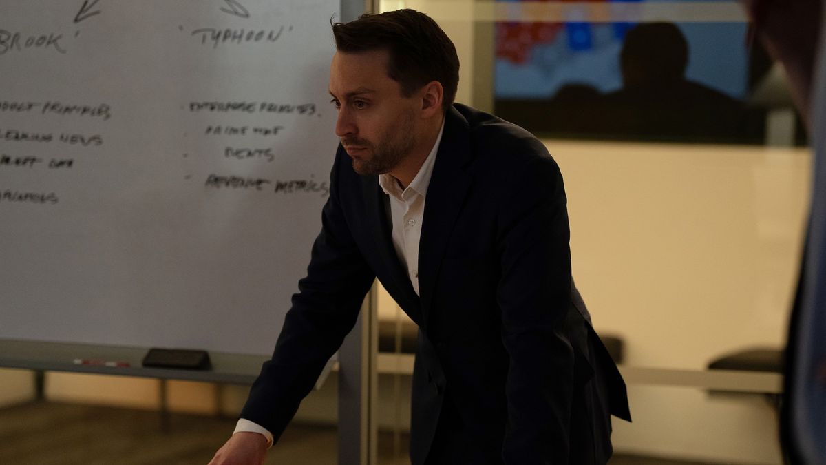 Kieran Culkin as Roman Roy in Succession season 4