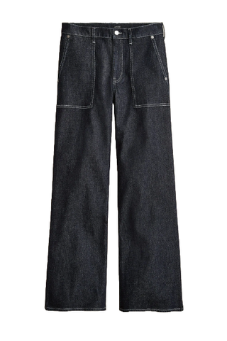 Camp-Pocket Wide-Leg Jean